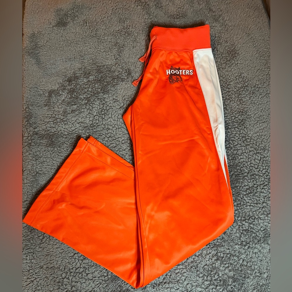 Vintage Hooters Girl Official Uniform Tracksuit Pants- Orange- RARE